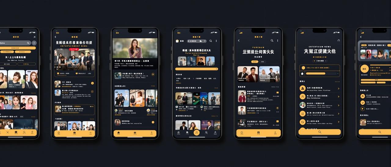 黑料网社区 APP 界面预览展示